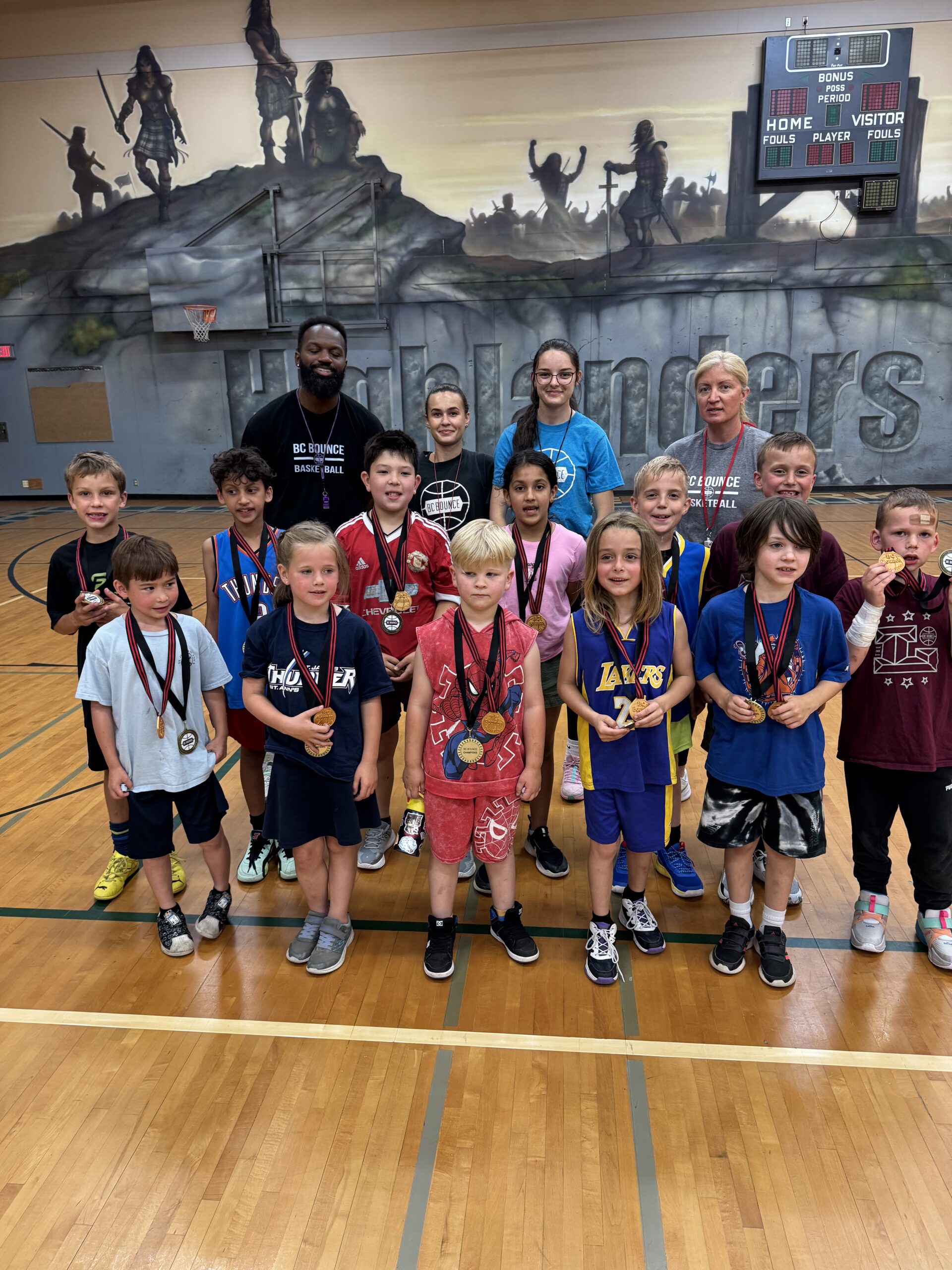 Mission Sessiln Kindergarten to Grade 4 - winners of the most points for and fewest points allowed Mission Kindergarten to Grade 4 - team awards for most points scored and fewest points allowed